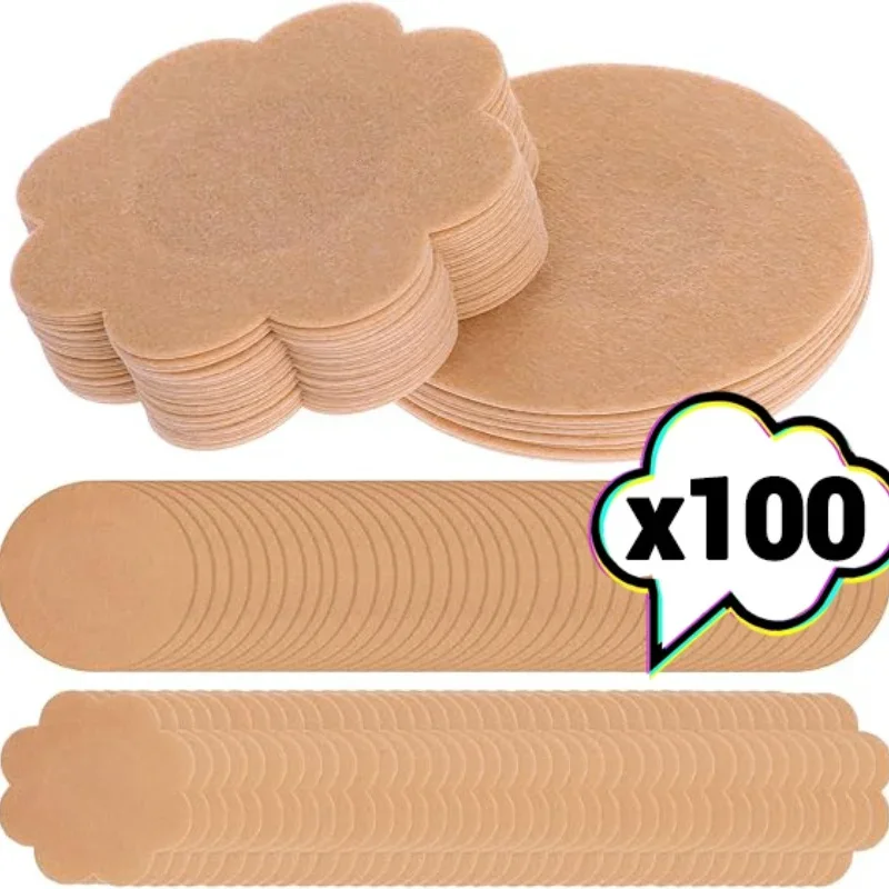 Silicone Bra Adhesive - 10/100 قطعة غطاء الحلمة النسائية ذاتية