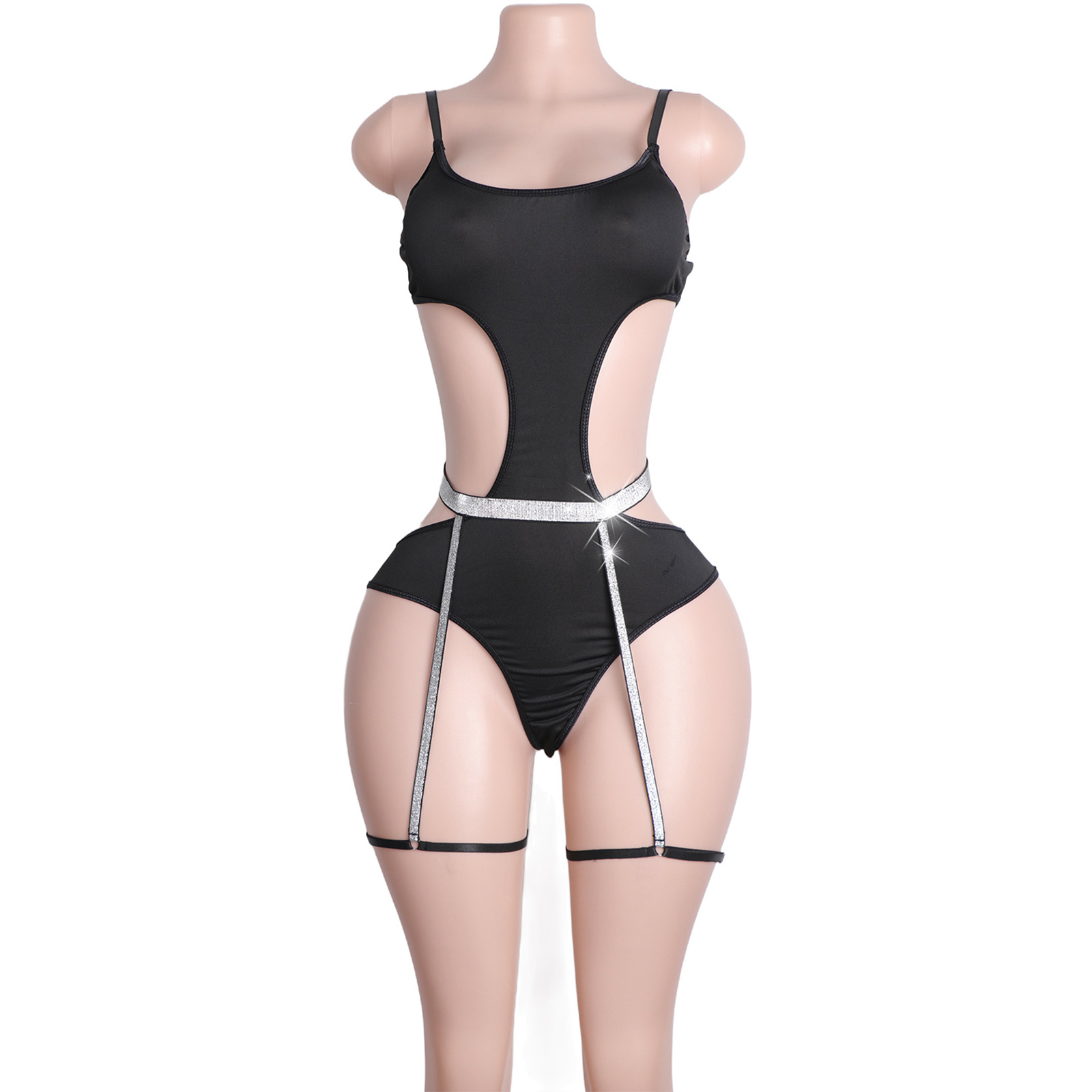 زي رقص مخصص مرصع بالأحجار الكر - مراجعة Garter Belt Set وسعره