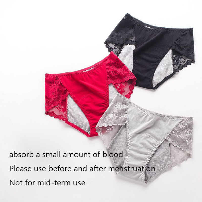 3XL حجم كبير مثير الدانتيل يمت - مراجعة Period Panty Absorbent وسعره