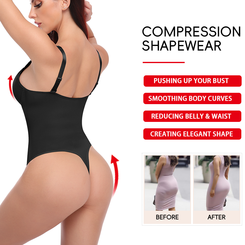 المرأة مثير الخامس الرقبة مشد  - مراجعة Shapewear Bodysuit Firm وسعره