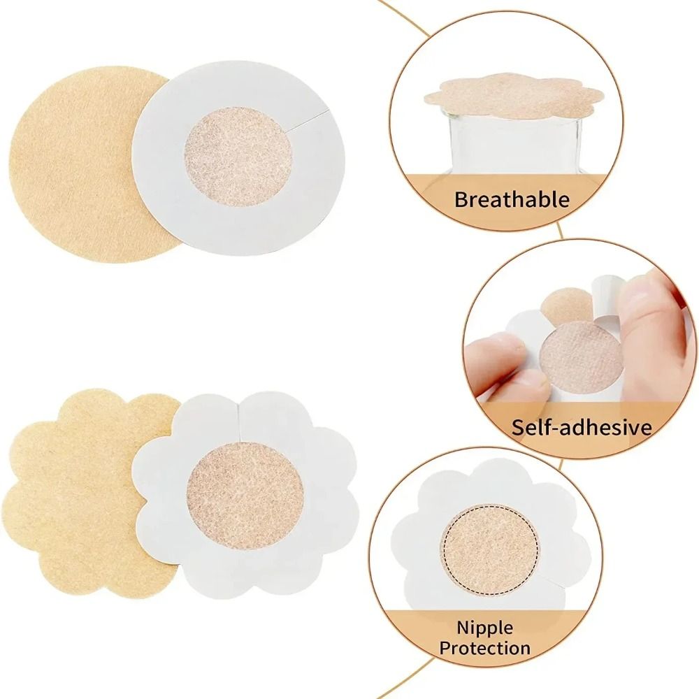 ملصقات غطاء الحلمة غير المنسوج - مراجعة Silicone Bra Adhesive وسعره