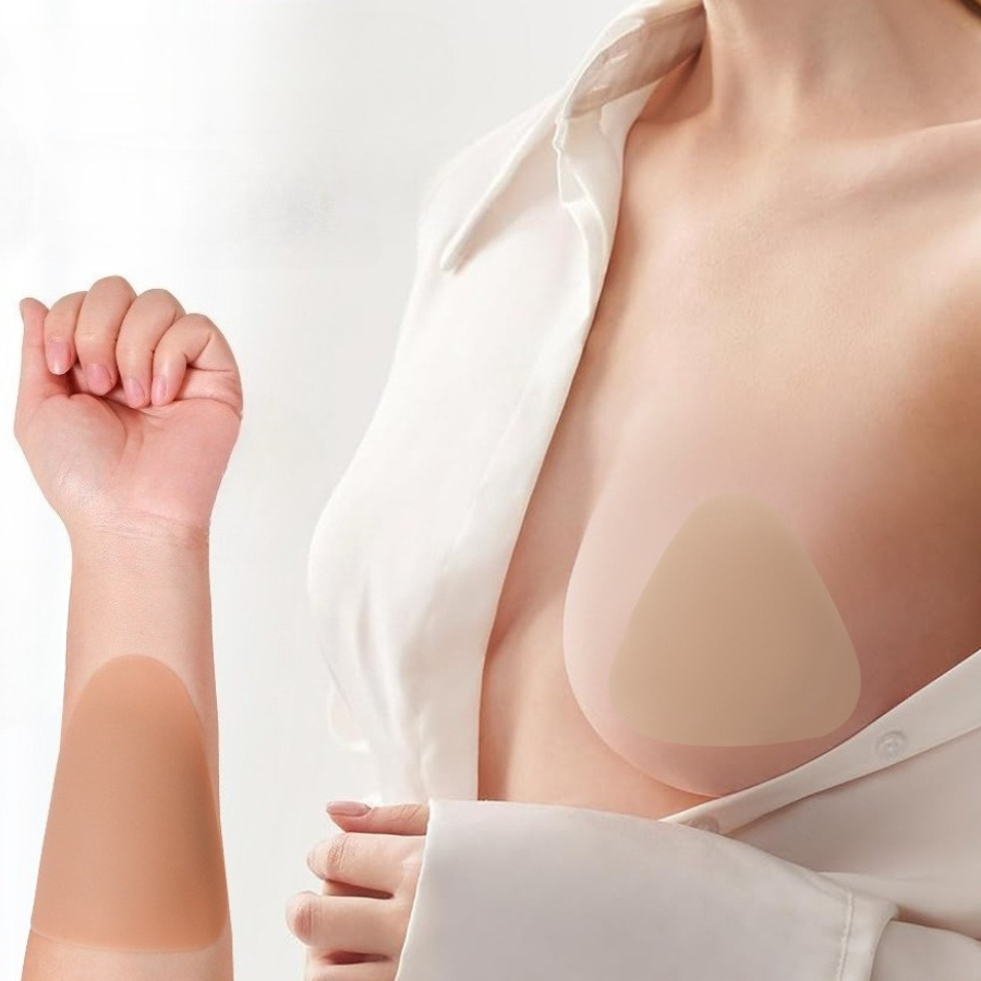 2 قطعة حمالة صدر سيليكون مثلث  - مراجعة Silicone Bra Adhesive وسعره