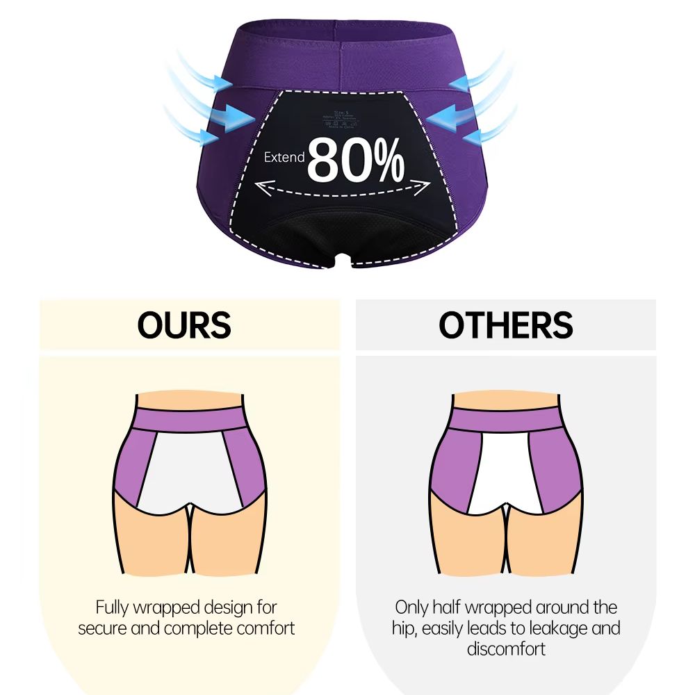 3 قطع من سراويل الدورة الشهرية - مراجعة Period Panty Absorbent وسعره